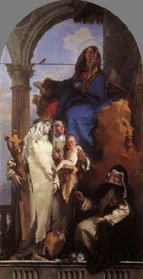 Giovanni Battista Tiepolo The Virgin Appearing to Dominican Saints Spain oil painting art